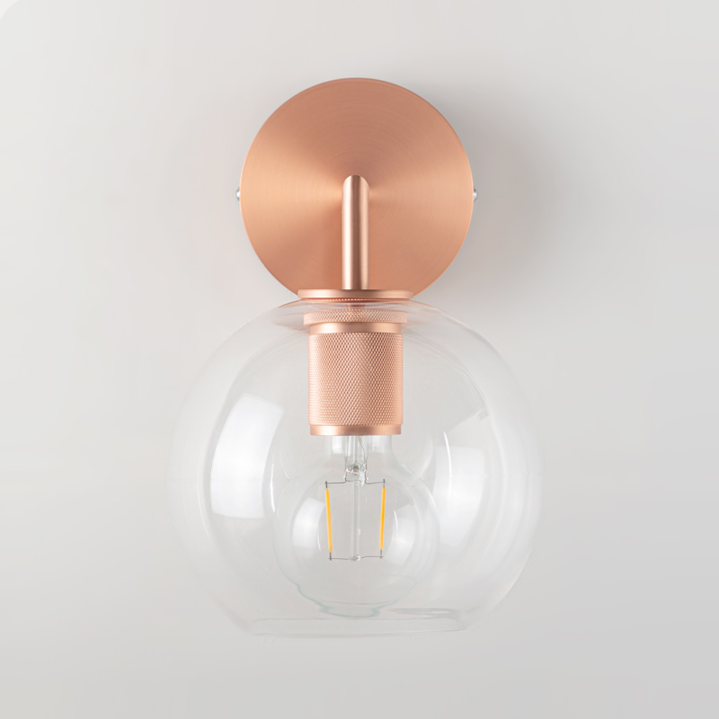 Applique murale 27 cm bronze brossé, Round