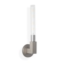 Applique murale 47 cm nickel mat, Tube