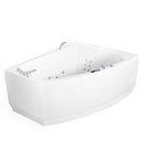 Caleca, baignoire balnéo asymétrique, 180x140 cm, droite