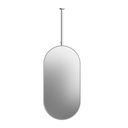 Miroir suspendu Inox brossé 50X100, bras plafond 50cm Châtelet