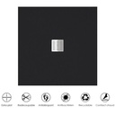 Receveur de douche, 90x90,  Noir, Nuance