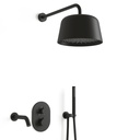 Composition bain douche thermostatique encastrée, Châtelet, 3 couleurs