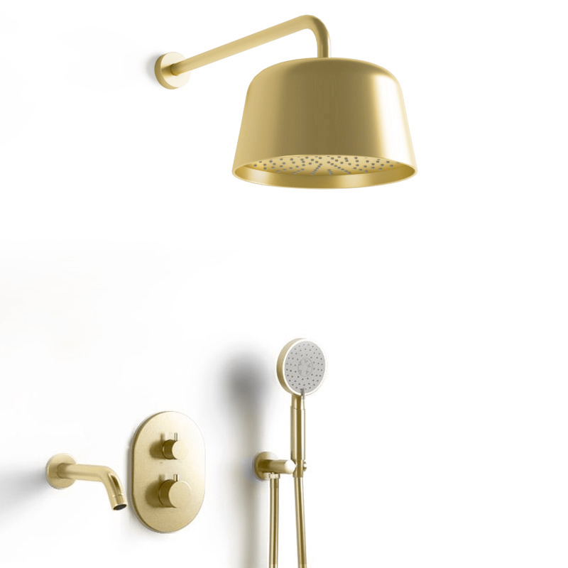 Composition bain douche thermostatique encastrée, Châtelet, 3 couleurs