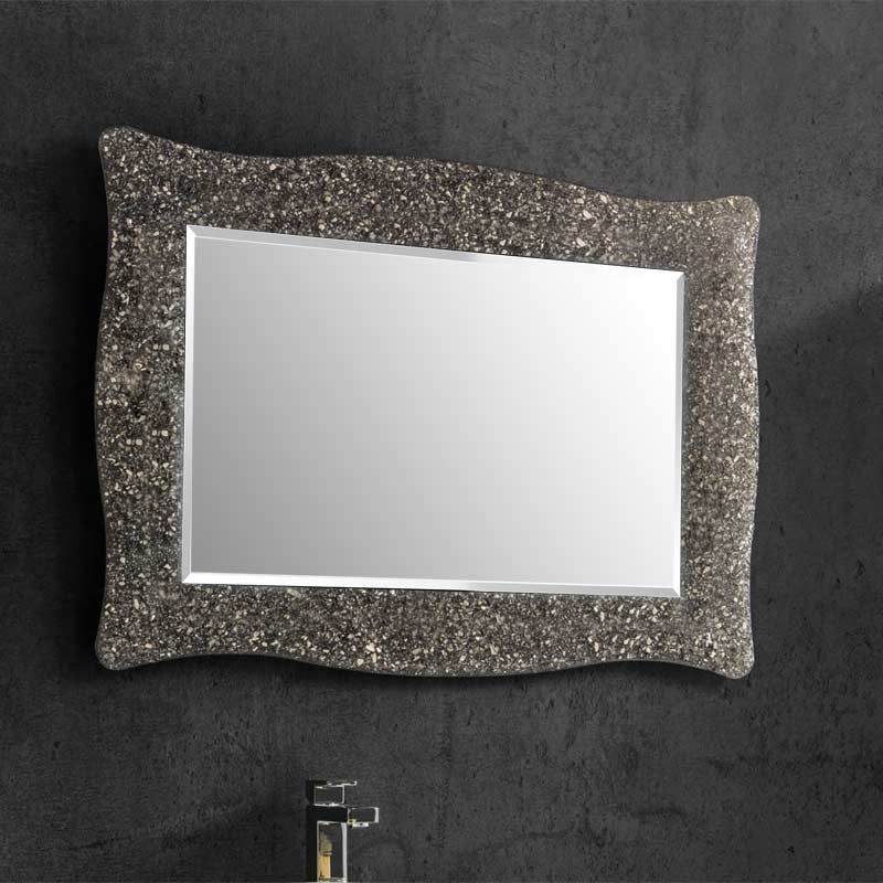 Alexandra, miroir salle de bain  98X70 cm, cadre bronze