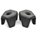 Tabourets de toilette emboîtables, Noir, Stuul