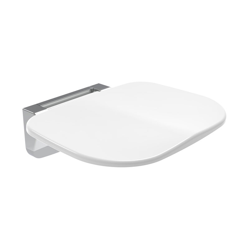 Siège de douche repliable, Blanc