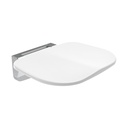 Siège de douche repliable, Blanc