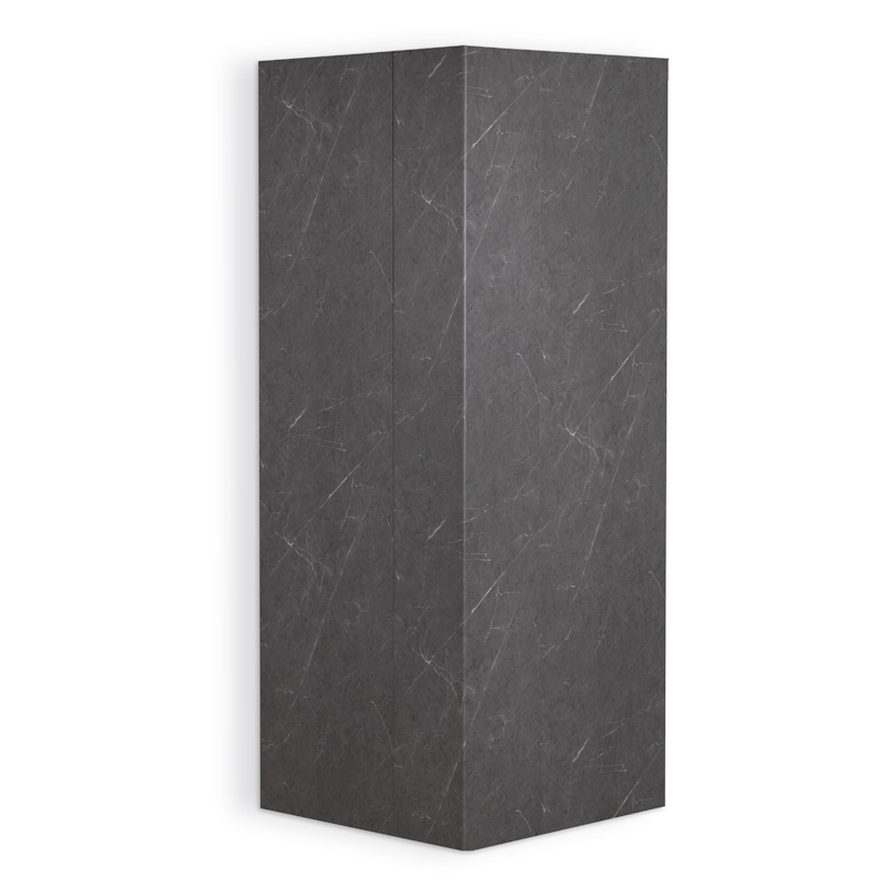 Revêtement mural 60x240 cm, marbre gris foncé, B'Wall ®esin-Wood