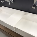 Tablette pour lavabo, composite mineral