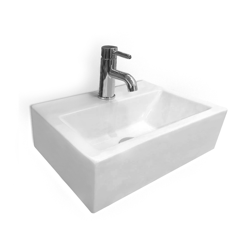 Lave main gain de place 43x32.5 cm, céramique, Pure