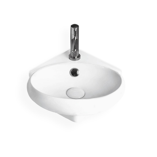 Lave-mains d'angle 38x36cm, céramique, Pure