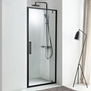 Paroi de douche pivotante 100 cm, noir mat, Arena Black