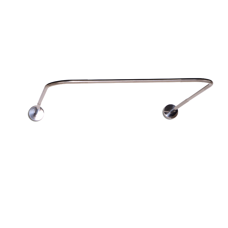 Barre extensible, 80 à 100x90 cm, en angle U, pour rideau de douche, chrome