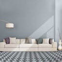 Carrelage mur et sol 20x20 cm imitation carreau de ciment, La Madeleine, Henri