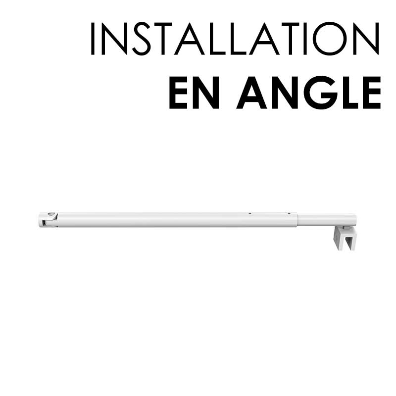Barre pour installation en angle, pour paroi Altea, blanc mat