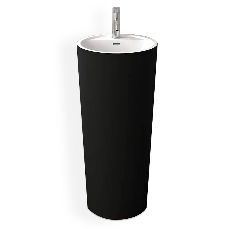 Lavabo à poser 45x90 cm, Solid Surface, Nera