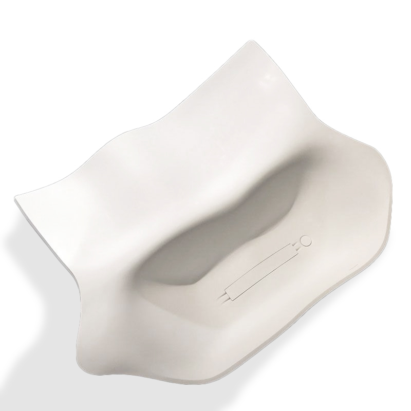 Baignoire îlot double Flow , 235X185 cm, composite mineral blanc mat