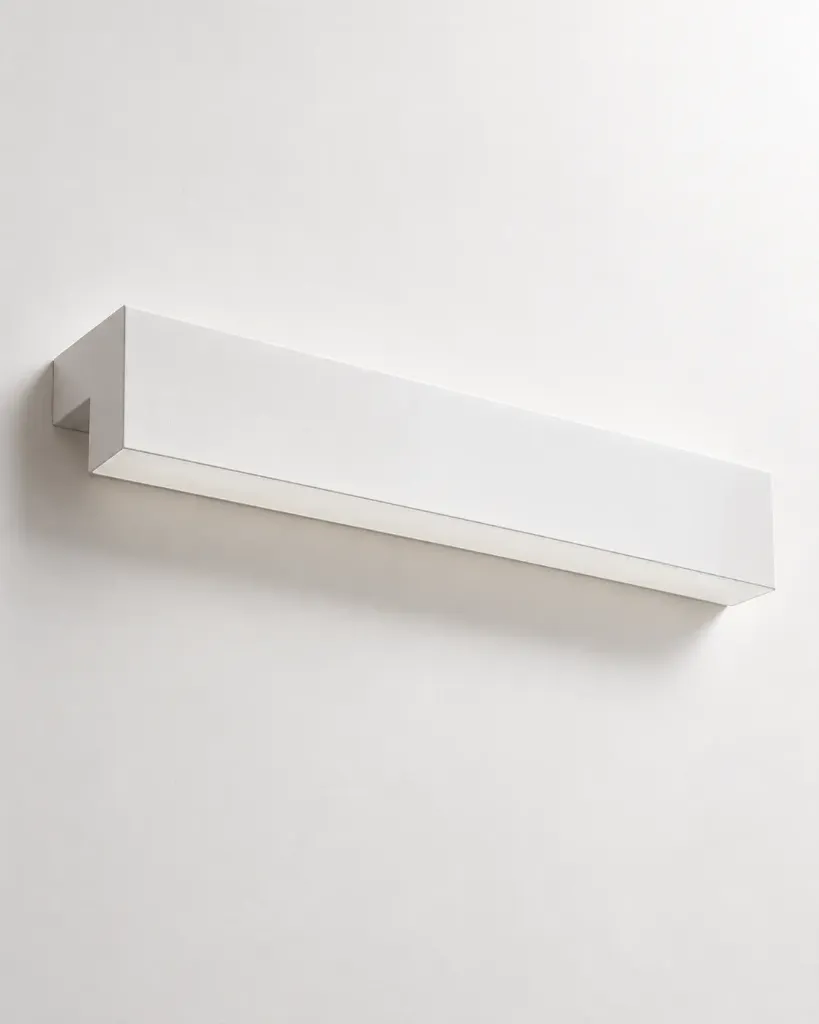 Applique murale salle de bain chromée, 44 cm, Square