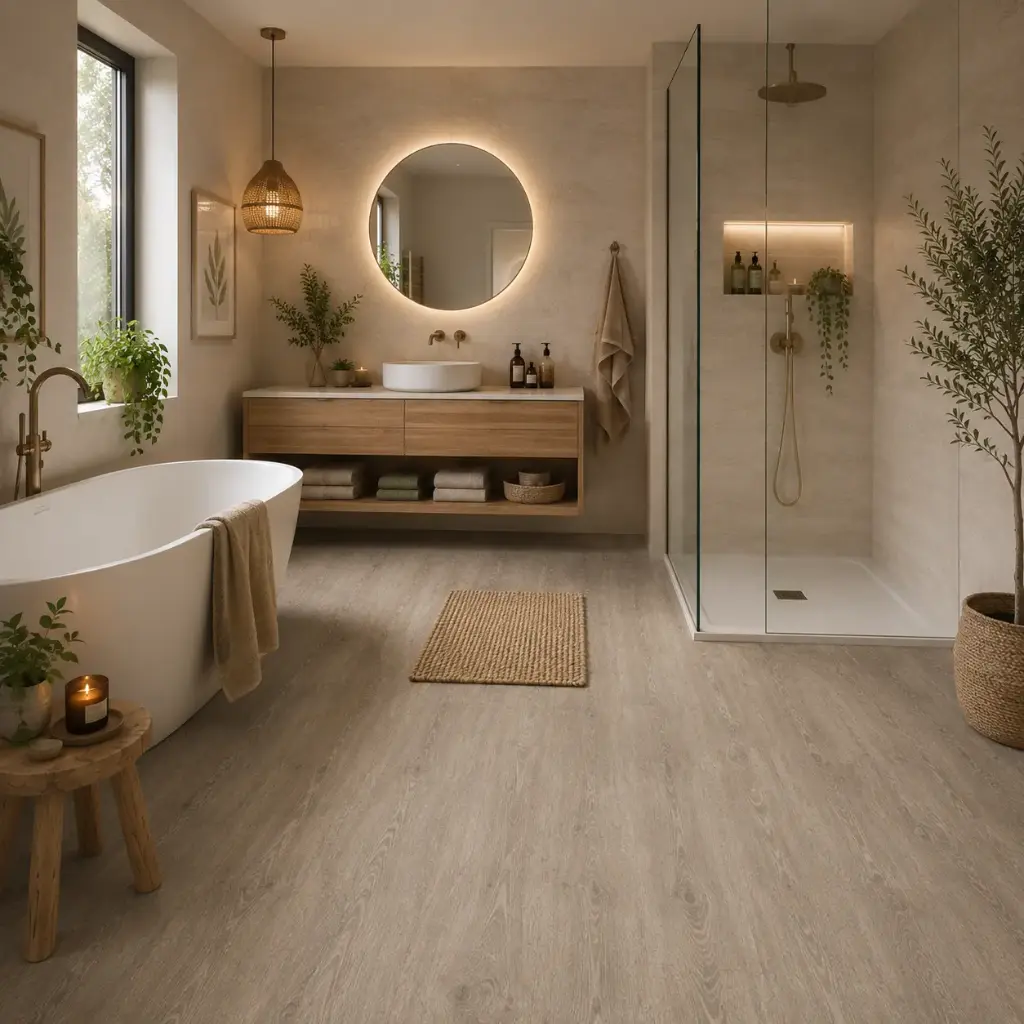 Carrelage parquet Yara Roble sol et mur 20x200cm, épaisseur 6mm