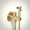 Set douchette hygiénique encastrée, doré brossé, Châtelet