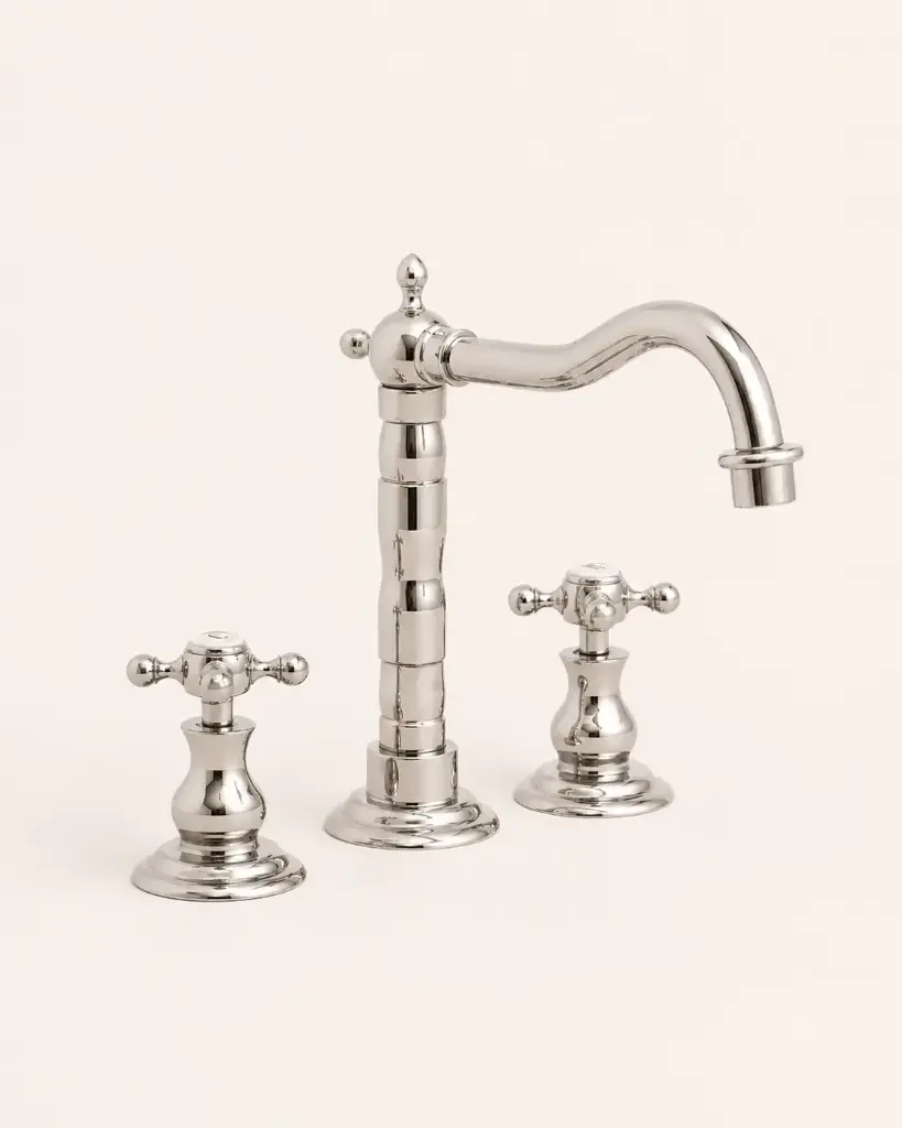 Robinet mélangeur lavabo 3 trous, chromé, Diana 2
