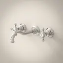 Robinet mélangeur lavabo mural 3 trous, chromé, Diana 2