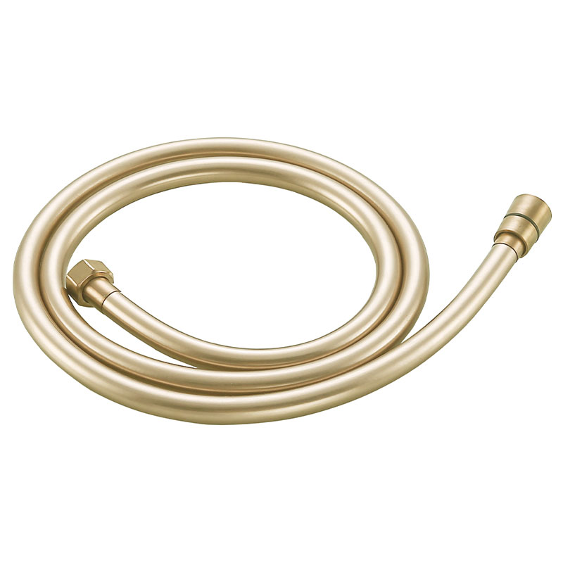 Flexible de douche PVC, finition doré brossé, 150 cm