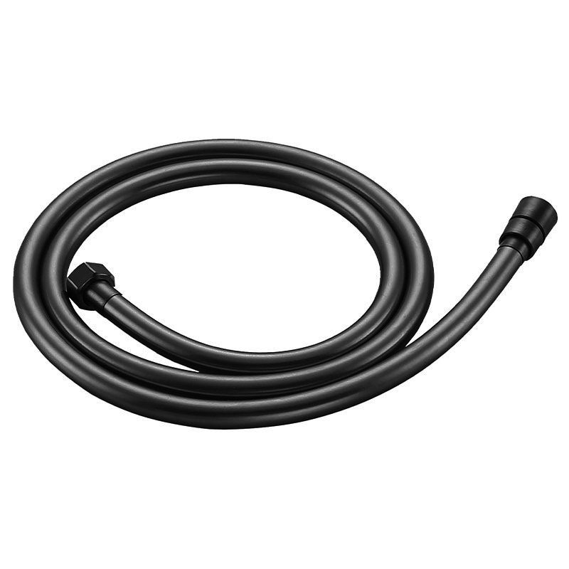 Flexible de douche PVC, finition noir brossé, 150 cm