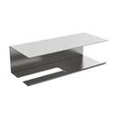 Distributeur de papier avec tablette, inox brossé, Châtelet