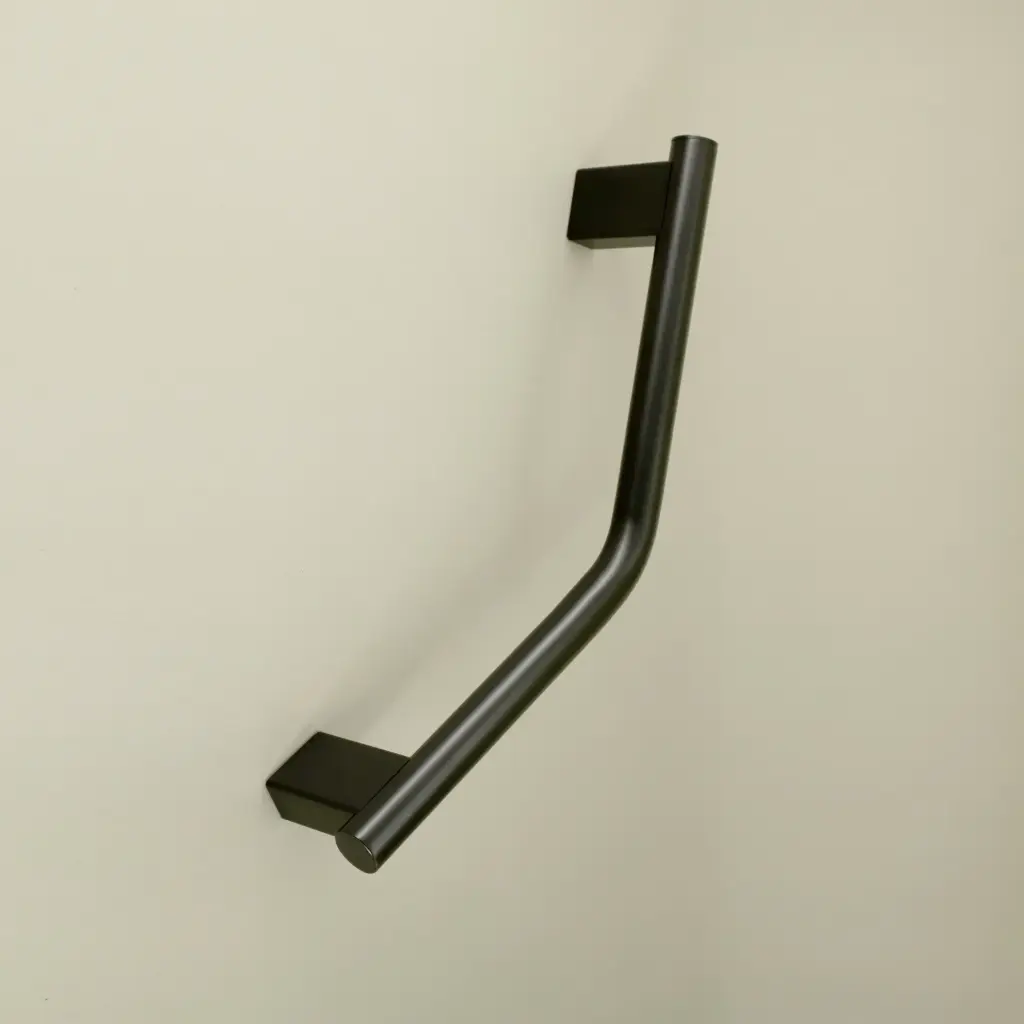 Barre d'appui oblique, noir brossé, Châtelet