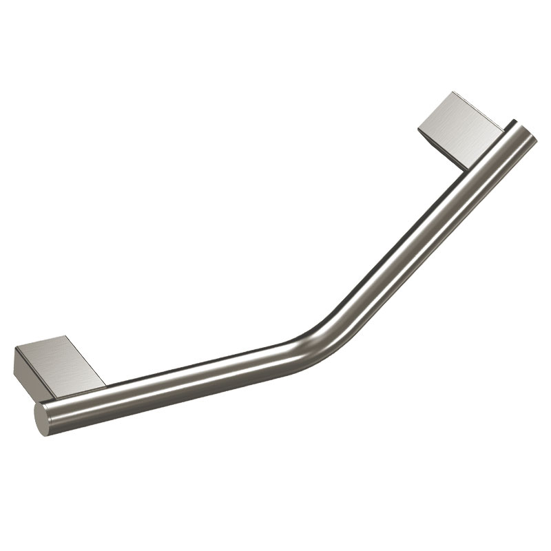 Barre d'appui oblique, inox brossé, Châtelet