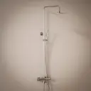 Colonne bain-douche avec mitigeur thermostatique, Ø25cm, chrome, Châtelet III