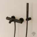 Mitigeur thermostatique bain-douche, noir brossé, Châtelet