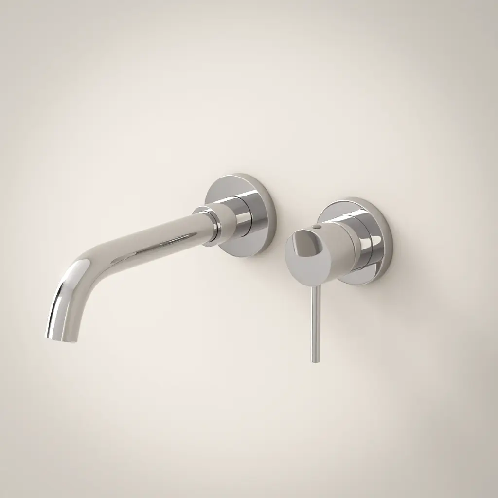 Robinet mitigeur lavabo mural encastré, chrome, Châtelet III