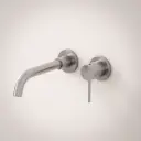 Robinet mitigeur lavabo mural, inox brossé, Châtelet