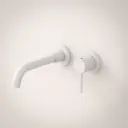 Robinet mitigeur lavabo encastré en inox blanc mat, Châtelet III