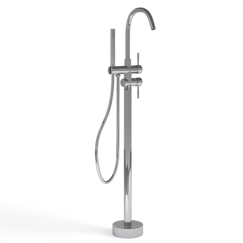 Robinet mitigeur de baignoire sur pied, chromé, Châtelet III