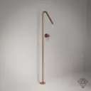 Robinet mitigeur lavabo sur pied, doré rose brossé, Châtelet