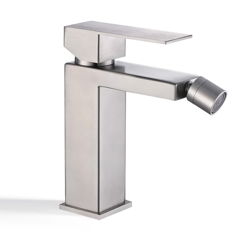 Robinet mitigeur bidet inox brossé, Tuileries II