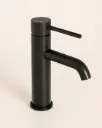 Robinet mitigeur lavabo noir brossé, Châtelet