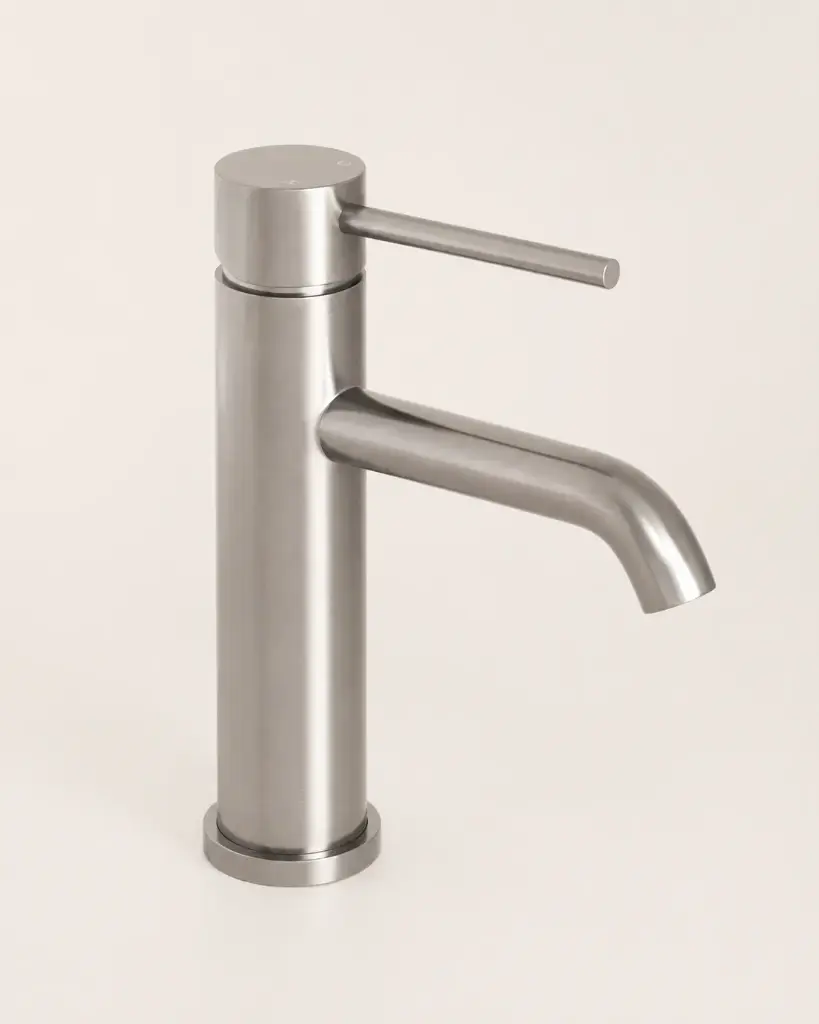 Mitigeur lavabo inox brossé, Châtelet