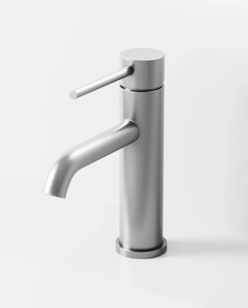 Mitigeur lavabo inox brossé, Châtelet