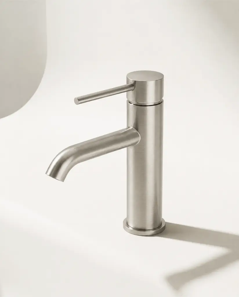 Mitigeur lavabo inox brossé, Châtelet