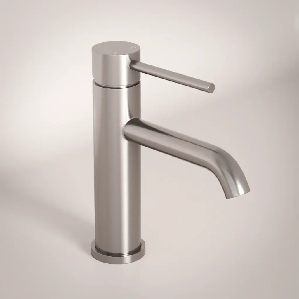 Mitigeur lavabo inox brossé, Châtelet