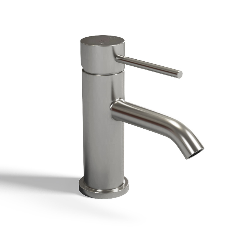 Robinet mitigeur lave-mains, Châtelet, inox brossé