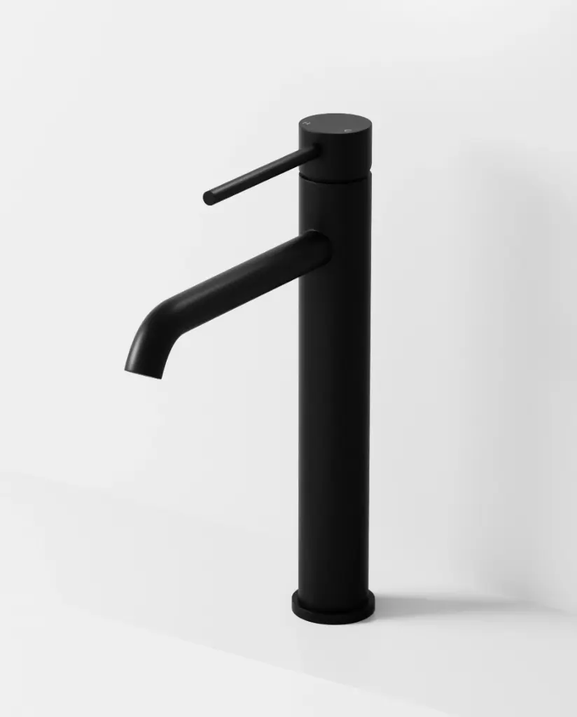 Robinet mitigeur lavabo haut noir brossé, Châtelet III
