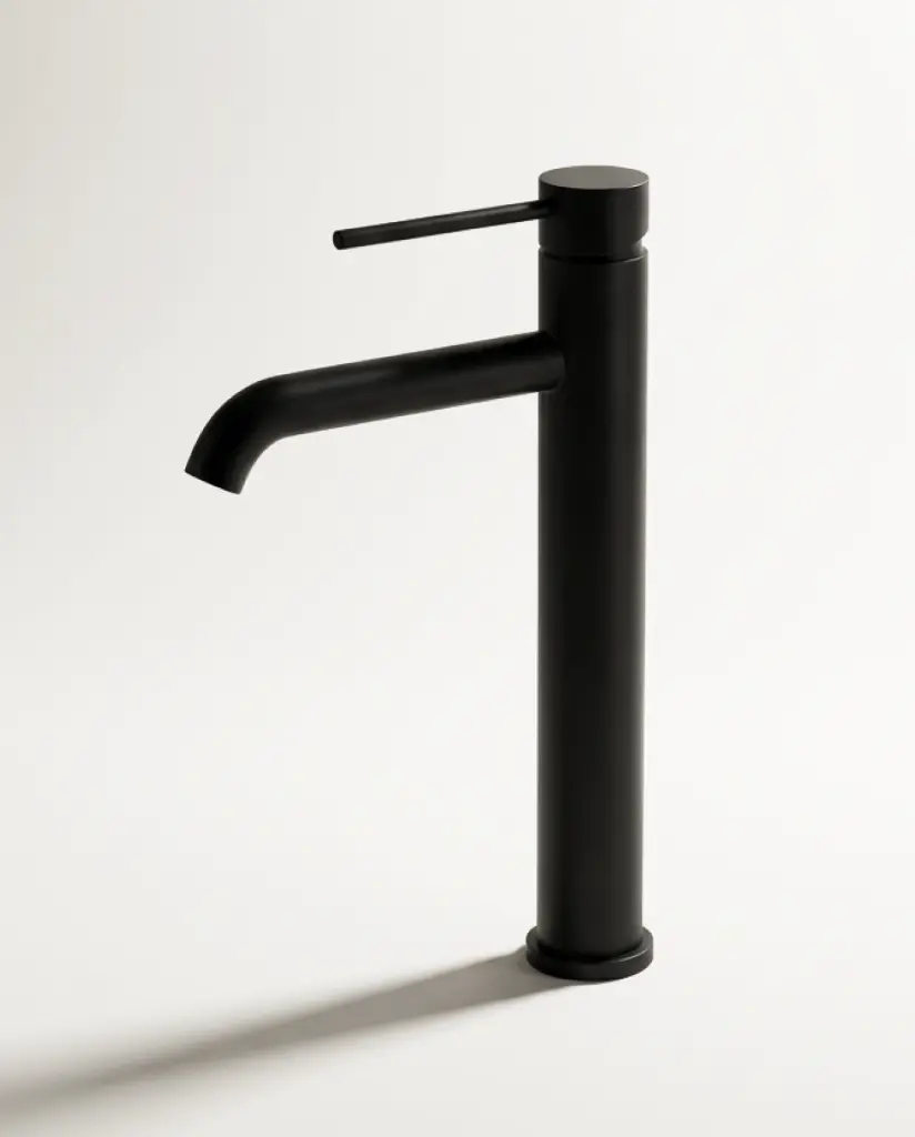 Robinet mitigeur lavabo haut noir brossé, Châtelet III