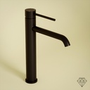 Robinet mitigeur lavabo haut noir brossé, Châtelet III