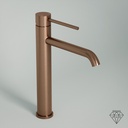 Robinet mitigeur lavabo haut cuivré brossé, Châtelet III