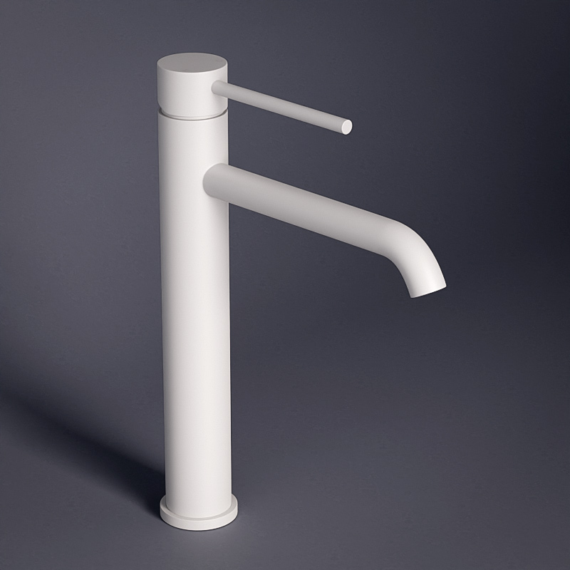 Robinet mitigeur lavabo haut blanc mat, Châtelet III